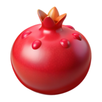 impressive renaissance Photorealistic hyper-specific image of a single pomegranate seed, red and juicy, with Transparent Background impeccable png