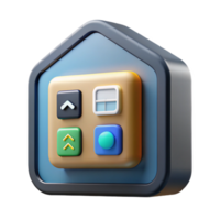 captivating intense urban Smart home control panel with touchscreen with Transparent Background masterfully captured png