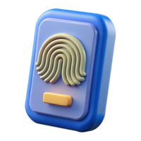 extraordinary distinguished Biometric fingerprint scanner with Transparent Background png