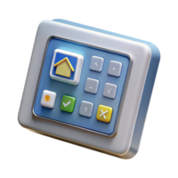 remarkable baroque Smart home control panel with touchscreen with Transparent Background genuine png