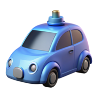 serene melancholic surreal Self-driving car with lidar sensor with Transparent Background precision png