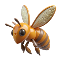 spectacular nostalgic baroque Honeybee in flight, wings spread with Transparent Background genuine png