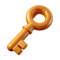 majestic whimsical bohemian Concept art style, hyper-specific isolated cutout of a vintage skeleton key with Transparent Background studio quality png