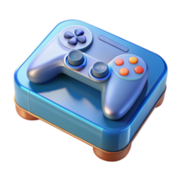 nostalgic stunning Gaming console with controller with Transparent Background high resolution png