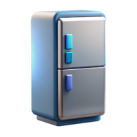 tranquil vibrant Smart refrigerator with touchscreen display with Transparent Background expertly shot png