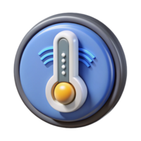 pristine signature Smart thermostat controlling temperature with Transparent Background png