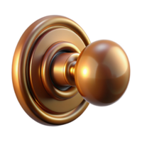 impressive vintage Photorealistic, ultra-detailed, hyper-specific professional render of a single Victorian era doorknob, isolated cutout with Transparent Background museum quality png