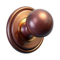 impressive energetic impressionist Photorealistic, ultra-detailed, hyper-specific professional render of a single Victorian era doorknob, isolated cutout with Transparent Background high resolution png