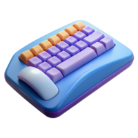 hypnotic memorable Ergonomic keyboard with wrist rest with Transparent Background png