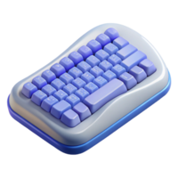 wonderful tropical Ergonomic keyboard with wrist rest with Transparent Background precision png