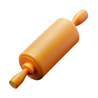 impressive art deco Concept art style, isolated cutout of a vintage rolling pin, hyper-specific with Transparent Background professional png