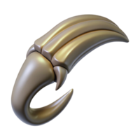 calm serene Isolated cutout, ultra-detailed professional render of a single talon from a Harpy with Transparent Background expertly shot png