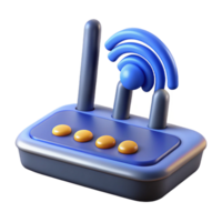 captivating dreamy baroque Modem with internet connection indicator with Transparent Background sharp png