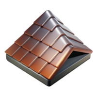 mesmerizing romantic retro Roof shingle asphalt material, with Transparent Background elite png