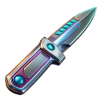 quintessential baroque Concept art style, hyper-specific, isolated cutout of a futuristic, metallic, multi-tooled utility knife Ultra-detailed with Transparent Background handcrafted png