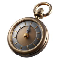 picturesque creative Professional render, hyper-specific, isolated cutout of a single antique pocket watch with Transparent Background high quality png
