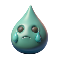 passionate gorgeous Hyper-specific, concept art style, photorealistic render of a single tear from a weeping dryad with Transparent Background perfect clarity png