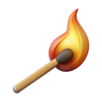 mesmerizing playful elegant A burning matchstick with a trail of smoke with Transparent Background detailed png
