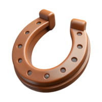 impressive acclaimed Isolated cutout, ultra-detailed professional render of a single Centaur's horseshoe with Transparent Background png