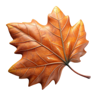 hypnotic joyful retro Photorealistic, professional render, isolated cutout, hyper-specific single, decaying autumn leaf with intricate venation with Transparent Background fine detail png