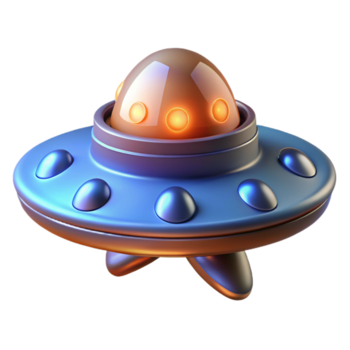 glorioso apaixonado nórdico fotorrealista, profissional render do uma solteiro, estrangeiro comunicação dispositivo com pulsante luzes, isolado Cortar fora hiperespecífico com transparente fundo artesão png