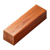impressive bold art deco Hyper-specific professional render of a single, intricately carved wooden beam Isolated cutout with Transparent Background precision png