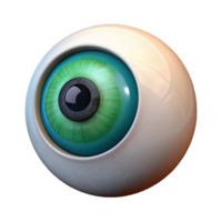 impressive standout Concept art style, ultra-detailed, isolated cutout of a single, stylized, human eye with heterochromia with Transparent Background png