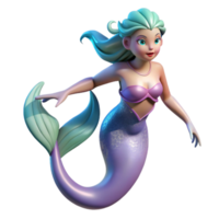 mesmerizing iconic Siren, mythical sea creature with Transparent Background png