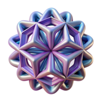 fascinating impressionist Ultra-detailed, concept art style, isolated cutout of a single, abstract, geometric fractal pattern with Transparent Background precision png