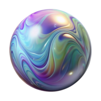 hypnotic impressionist Hyper-specific, professional render, isolated cutout, photorealistic single, soap bubble with swirling interference patterns with Transparent Background top-tier png