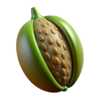 inspired abstract Hyper-specific, professional render, isolated cutout, photorealistic single, seed pod with intricate textures with Transparent Background high quality png