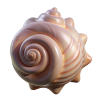 harmonious vibrant Hyper-specific, professional render, isolated cutout, photorealistic single, seashell with intricate spiral patterns with Transparent Background ultra HD png