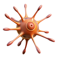 hypnotic classic Hyper-specific professional render, isolated cutout, single neuron cell, scientifically accurate with Transparent Background detailed png