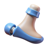 harmonious glorious Hyper-specific, photorealistic render of a biomechanical tendon replacement, isolated cutout with Transparent Background museum quality png