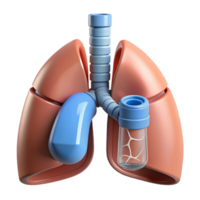memorable elegant Ultra-detailed, isolated cutout, biomechanical lung with filtration system with Transparent Background high resolution png