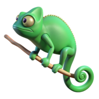 dramatic rustic Hyper-specific concept art style, isolated cutout professional render of a single chameleon gripping a thin branch, changing color with Transparent Background sharp png