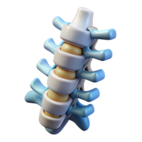 unparalleled vintage Concept art style, hyper-specific render of a biomechanical spine segment with hydraulics, isolated cutout with Transparent Background 8K png