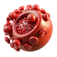 mysterious dazzling Hyper-specific, photorealistic render of a biomechanical blood vessel with nanobots, isolated cutout with Transparent Background 4K png