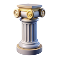 vibrant ethereal nordic Column base decorative molding, with Transparent Background gallery standard png