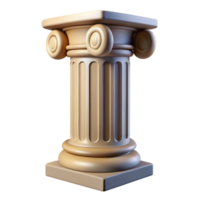 quintessential impressionist Column base decorative molding, with Transparent Background premium png