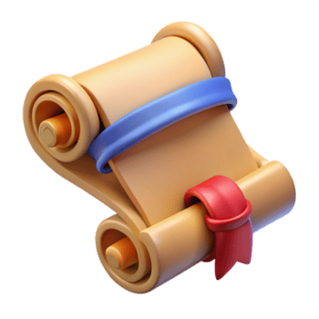 buscados surrealista un detallado Desplazarse, atado con cinta, antiguo guión con transparente antecedentes precisión png