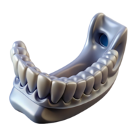 glorious standout Isolated cutout, ultra-detailed, biomechanical jawbone with reinforced structure with Transparent Background png