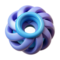 magnificent playful renaissance Concept art style, isolated cutout of a single, spinning, geometric torus composed of interconnected gears with Transparent Background masterfully captured png