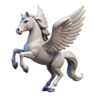 splendid coveted A winged horse Pegasus, rearing up with Transparent Background png