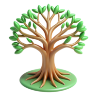 whimsical breathtaking A stylized tree of life, with intricate branches and roots with Transparent Background detailed png