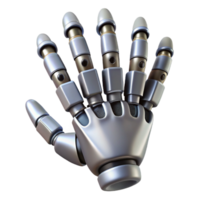 immaculate tranquil renaissance Professional render, ultra-detailed, photorealistic biomechanical hand with retractable claws with Transparent Background artisan png