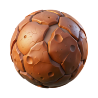 joyful glorious Ultra-detailed, isolated cutout of a single, cracked planetary fragment, photorealistic, hyper-specific textures with Transparent Background exclusive png