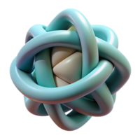 intense mesmerizing Concept art style, isolated cutout of a single, spinning, abstract sculpture composed of interlocking geometric shapes with Transparent Background expertly shot png