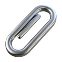 magnificent harmonious renaissance Ultra-detailed, concept art style, isolated cutout of a single paperclip, silver, unbent with Transparent Background high resolution png