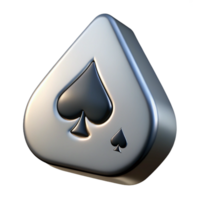 exquisite mysterious baroque Professional render, isolated cutout, hyper-specific, single playing card, Ace of Spades with Transparent Background detailed png